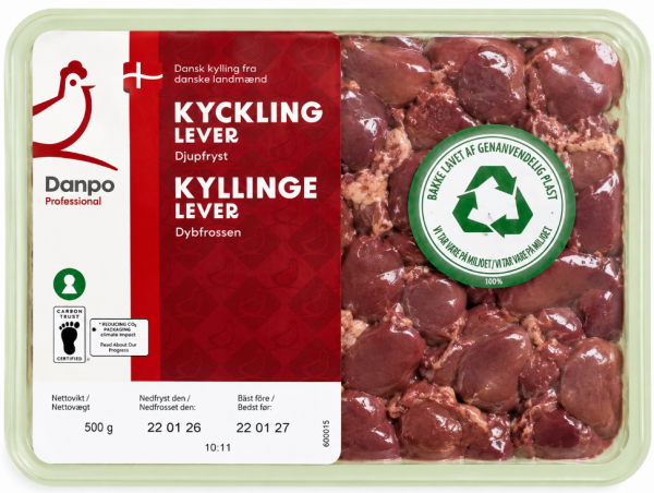 Danpo Kylling Lever 500g x 8 Stk