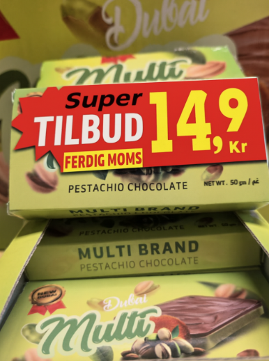 Dubai multi Pistachio Chocolate 50 g x 12 x 12