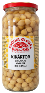 Foodia Global Kokte Kikereter 580 g x 12 Stk