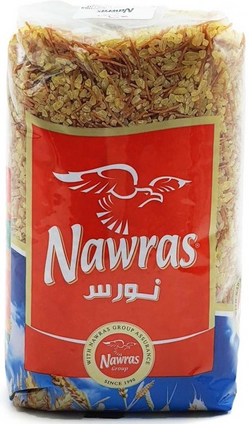 NAWRAS Bulgur Coarse With Vermicelli 900 g x 10 Pcs