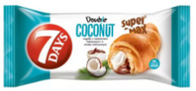7 Days - Double Max Croissant with Cocoa & Coconut Cream Filling 110gx20