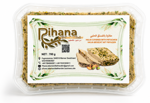 Rihana Halva med Pistasjenøtter Extra 700 g x 12 Stk