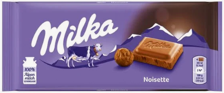 Mondelez - Chocolate Milka Noisette 90gx25