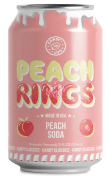 Candy Lips Peach Rings 24x355ml