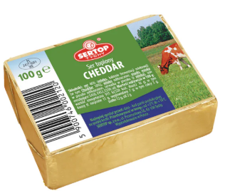 Sertop Cheddar Creamy Processed Cheese 100G x 10