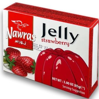 NAWRAS Jordbærgelé 85 g x 36 Stk