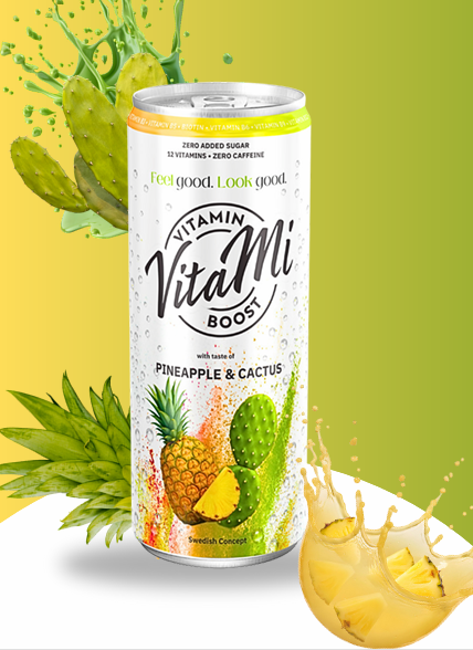 Vitami Pineapple & Cactus 24 x 330ml