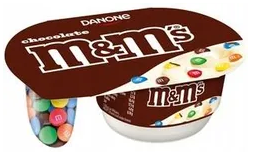 Danone Vanilla Flavoured Yoghurt with 13% of M&Ms x 12